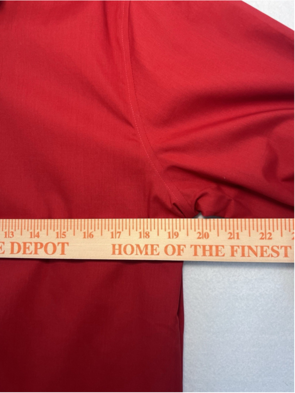 J.Ferrar Dress Shirt Slim Fit Long Sleeve Men's Size M 15-15.5 Red Button Up - Picture 10 of 12